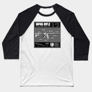 HK416 RIFLE DIAGRAM Baseball T-Shirt